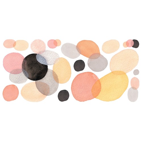 RoomMates Abstract Watercolor Shapes Giant Wall Decals