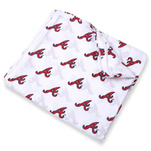 Atlanta Braves Swaddle Blanket – Three Little Anchors