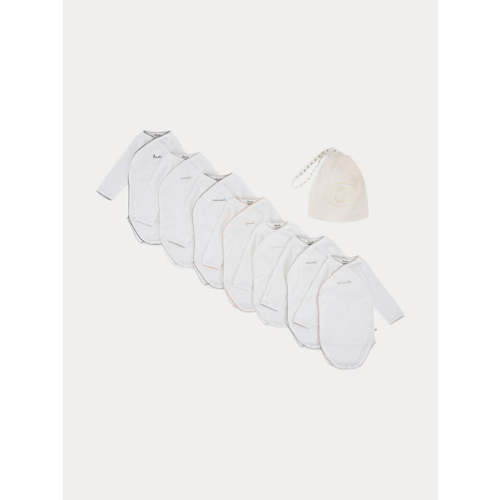 Lot of 7 White crossover bodysuits