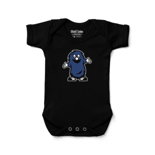 Xavier Musketeers Chad & Jake Newborn & Infant Blue Blob Logo Bodysuit - Black