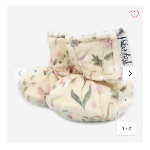 Pantoufle Velux Floral 0-6mois – CLÉMENT