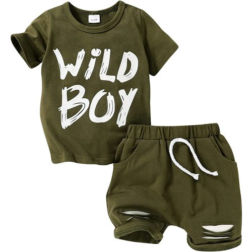 Toddler Baby Boy Clothes Short Sleeve T-shirt and Shorts Boys Summer Clothes Set
