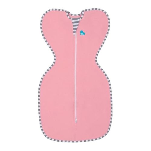 Love to Dream Swaddle UP, Dramatically Better Sleep, Allow Baby to Sleep in Their Preferred arms up Position for self-Soothing, snug fit Calms Startle Reflex, Pink, Small, 8-13 lbs