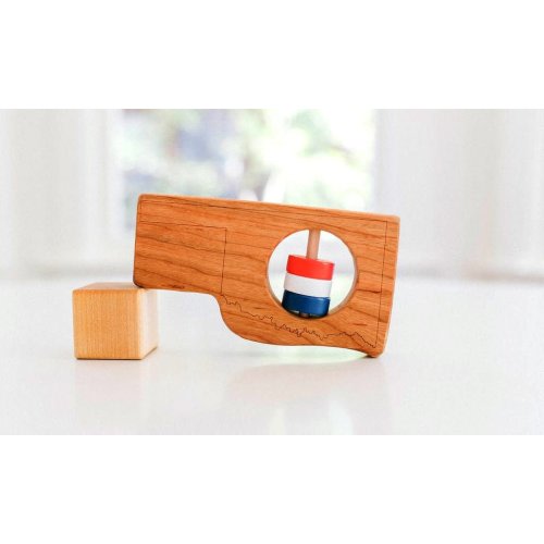 Oklahoma State Wooden Baby Rattle™