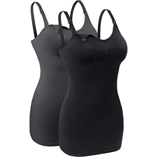 Lataly Seamless Nursing Tank Tops for Breastfeeding Padded Sleep Maternity Cami Bras