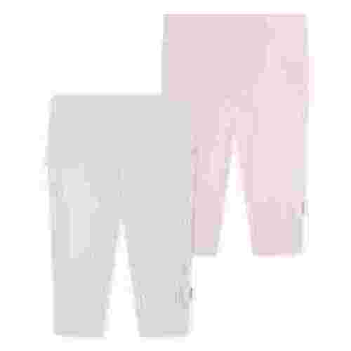 Huggies Baby Girl Organic Cotton Jogger Pants, 2-Pack, Sizes NB-9M
