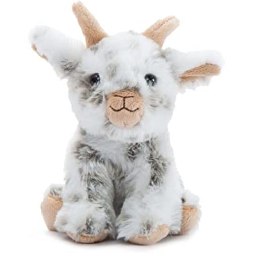 The Petting Zoo Goat Stuffed Animal Plushie, Gifts for Kids, Wild Onez Babiez Farm Animals, Goat Plush Toy, 6 inches