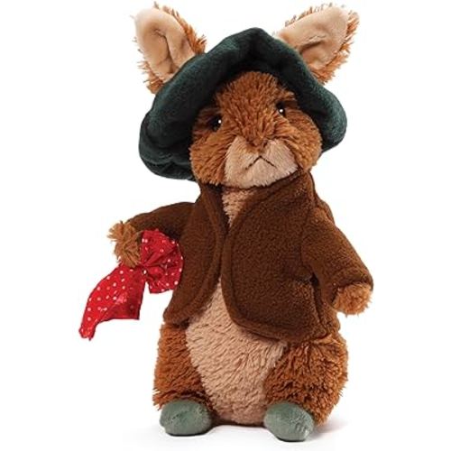 GUND Official Beatrix Potter Benjamin Bunny Plush, Stuffed Animal for Ages 1 and Up, Brown, 6.5”