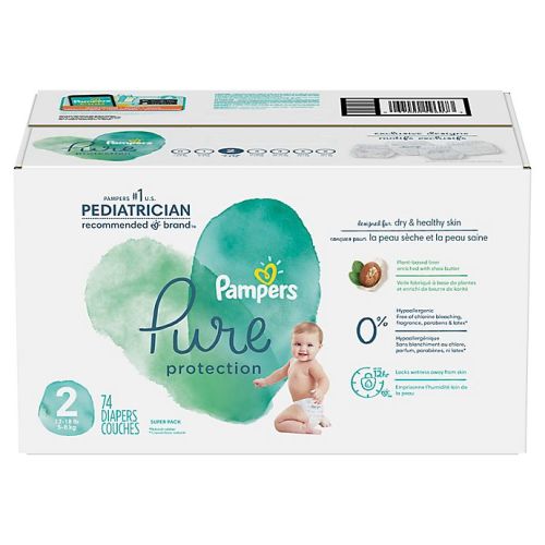 Pampers® Pure Protection Size 2 74-Count Disposable Diapers