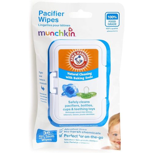 Munchkin 45052 Arm and Hammer Pacifier Wipes, 36-Pack (White)