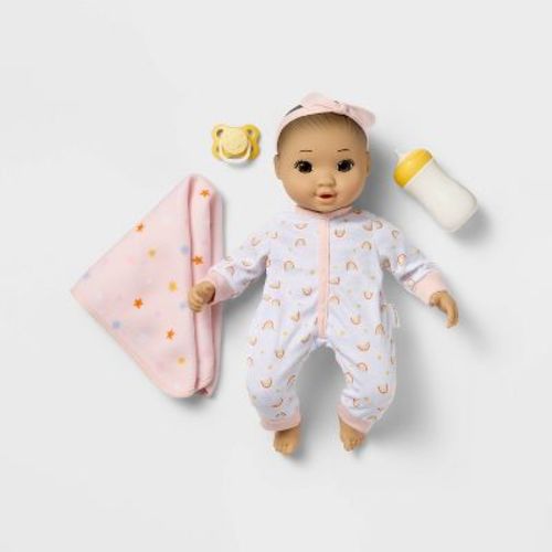 14" Nurturing Baby Doll - Blonde Hair + Blue Eyes - Gigglescape™