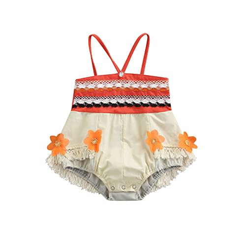 Baby Girl Moana Fancy Dress Romper Sister Matching Ruffle Lace Outfits Costume