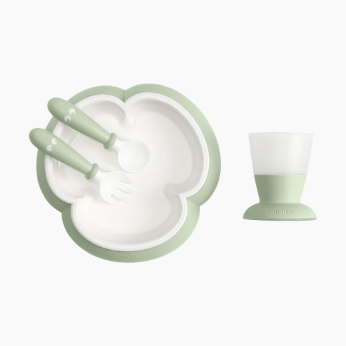 Babybjörn Baby Feeding Set - Powder Green
