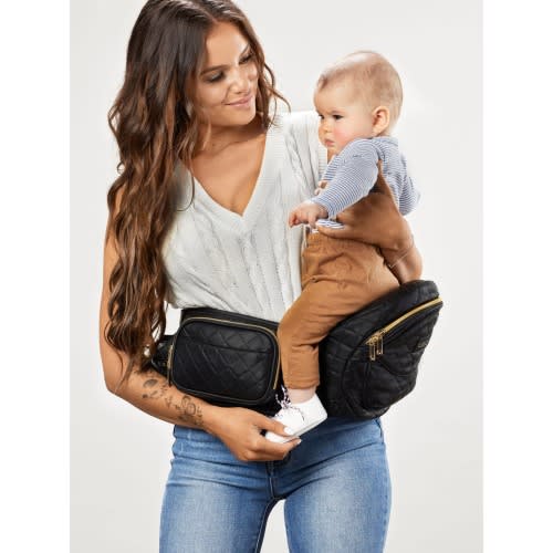 Tushbaby Hip Carrier, Color: Vegan Leather Black