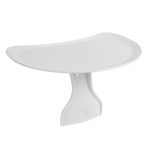 LuQiBabe Baby Booster Seat Tray Attachment Only Compatible with Bumbo Baby Infant Toddler Floor Seat Feeding Tray for Boys and Girls 3 to 12 Months - White