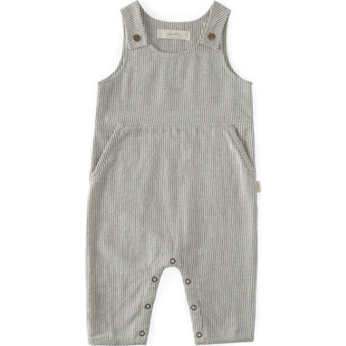 Railroad Engineer Stripe Organic Cotton Overalls, 0-3M