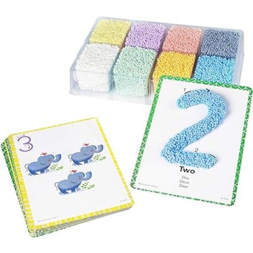 Educational Insights Playfoam Shape & Learn Numbers Set, Flash Card Set, Preschool Kindergarten Classroom Essentials, Ages 3+