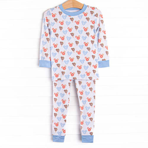 Charming Treats Bamboo Pajama Set, Blue – Stitchy Fish