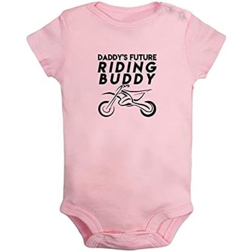 iDzn Daddy's Future Motocross Riding Buddy Funny Rompers Newborn Baby Bodysuits Infant Jumpsuits Outfits Clothes