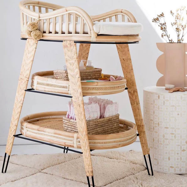 Sacred Bundle Rattan Change Table