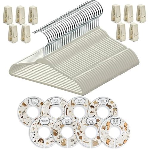 Unisex Nursery Closet Organizer Set (Beige)
