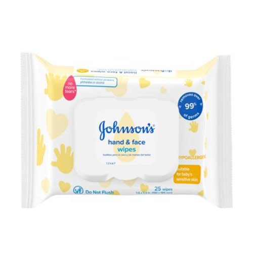 Johnson & Johnson Johnson's Hand & Face Wipes 25 Count 111773900