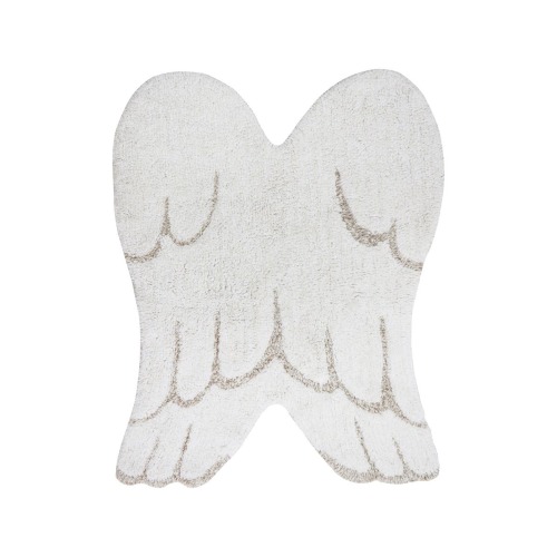 Lorena Canals Mini Wings Washable Cotton Blend Rug, Ivory Linen Pearl Grey