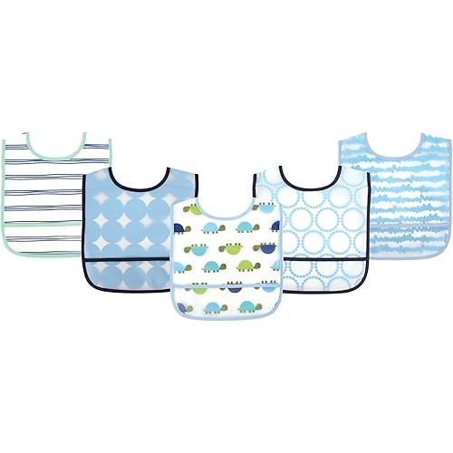 Luvable Friends Unisex BabyWaterproof PEVA Bibs