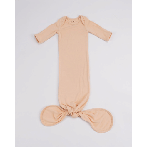 Cotton Flower Knotted Bamboo Onesie - Neutral