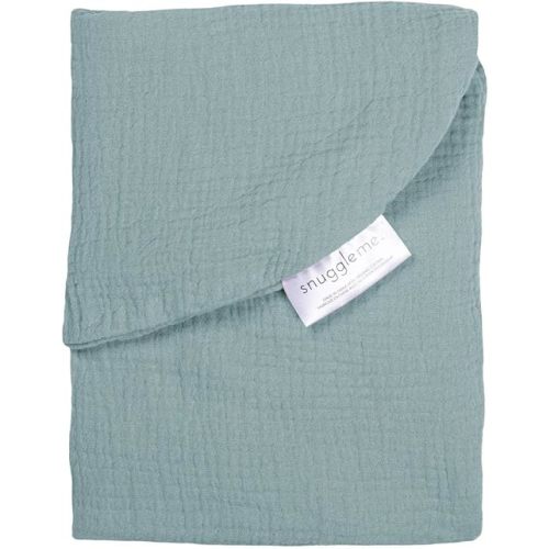 snuggle me Baby Lounger Muslin Curve Cover - Organic Cotton Fabric - Slate