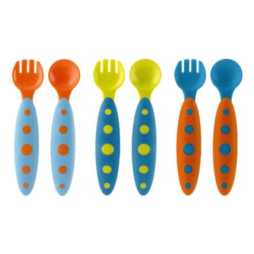 Boon Modware Toddler Utensils,Blue Multi
