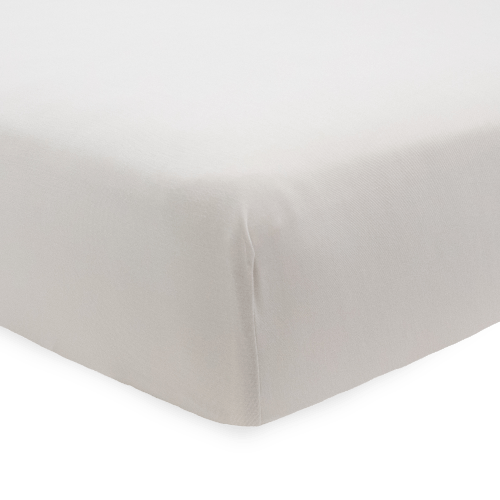 Stretch Knit Crib Sheet - Pebble – Little Unicorn USA