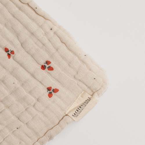 Organic Baby Blanket Strawberry Fields – Sacred Bundle