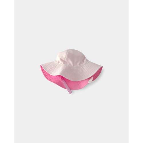 0-9 months: Baby Girl Reversible Swim Hat - Pink/White | Carter's