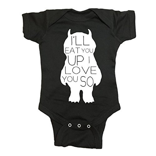 Where The Wild Things are Baby One Piece Love You So Bodysuit