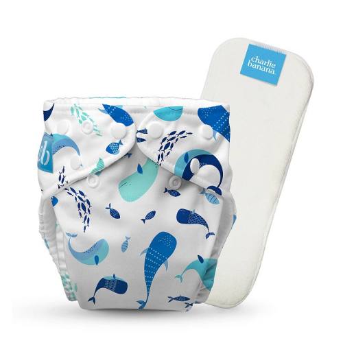 Girls Charlie Banana 1 Pack Reusable Cloth Diaper One Size