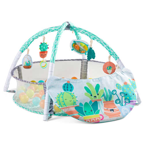 4-IN-1 JUMBO ACTIVITY GYM & BALL PIT, Succulents – Infantino