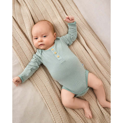 Willow Stripe Henley Bodysuit – Little Sleepies