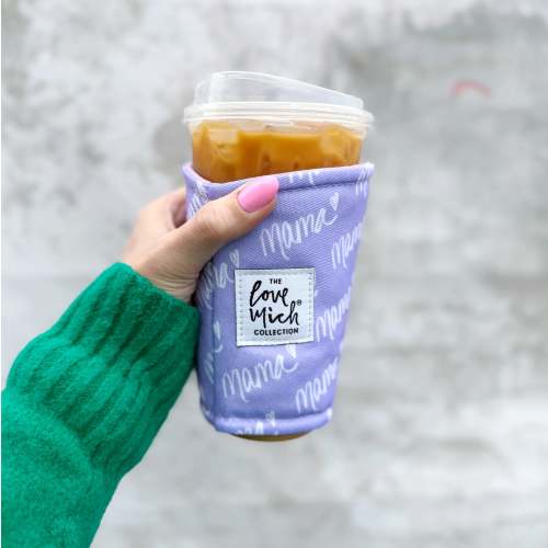 Jumbo Size, Lavender MAMA - Coffee Cozy - Drink Sleeve