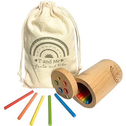 Sticks for Kids Travel Size, Montessori Toddler Toys, Toys for 1-3 Year Old, 1 Year Old Gift, Wooden Toddler Toys, Toddlers Stay Busy, Sensory Toys, Learning Toys for Toddlers, Educational Games