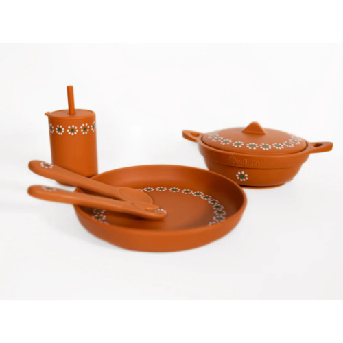 Silicone Talavera Feeding Set