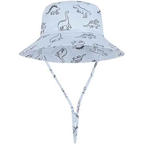 Baby Sun Hat UPF 50+ Sun Protective Toddler Bucket Hat Summer Kids Beach Hats Wide Brim Outdoor Play Hat for Boys Girls