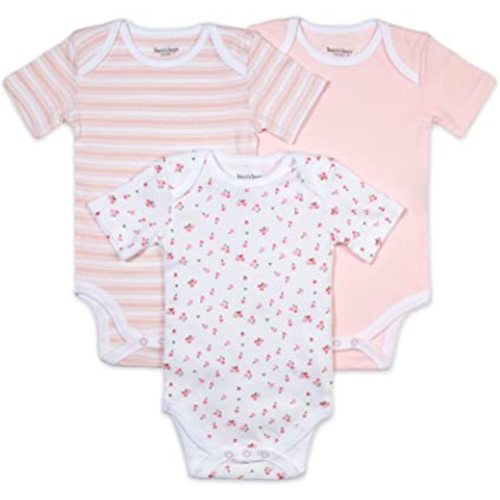 Burt's Bees Baby Unisex Baby Bodysuits, 3-Pack Long & Short-Sleeve One-Pieces, 100% Organic Cotton