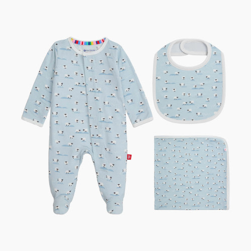 Magnetic Me Modal Magnetic 3 Piece Gift Set - Ba Ba Baby Blue, 0-3 M