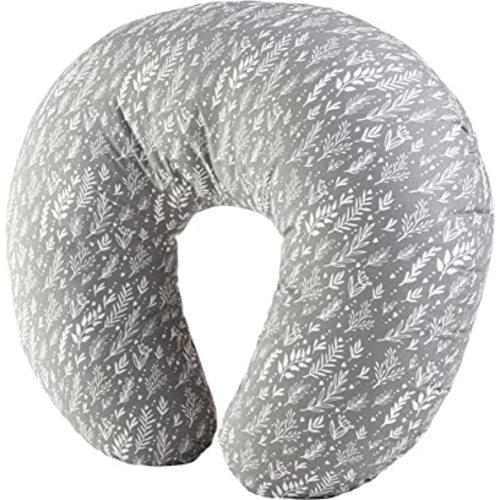 Dr. Brown's Breastfeeding Pillow with Removable Cover for Nursing Mothers, Machine Washable, Cotton Blend, Gray - Breastfeeding Pillow, Gray
