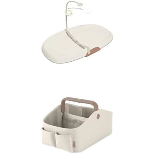 Skip Hop Newborn Essentials Starter & Baby Gift Set, Changing: Changing Pad & Diaper Caddy, Oat