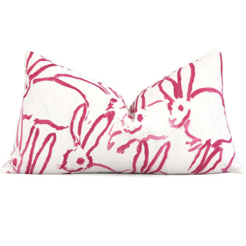 Hutch Pink Bunny Pillow Cover