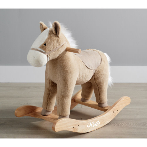 Musical Horse Plush Nursery Rocker