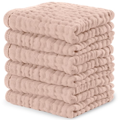 Muslin Washcloths - Blush