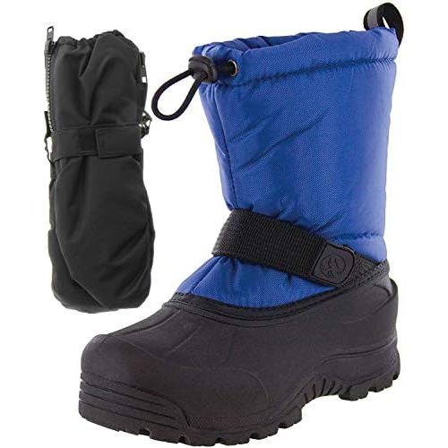 Frosty Kids Winter Snow Boots & Gloves Combo for Girls & Boys